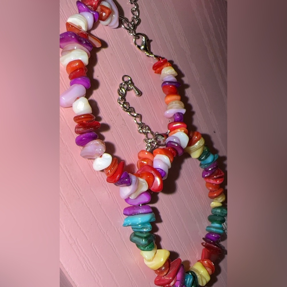 Colorful stone bracelets